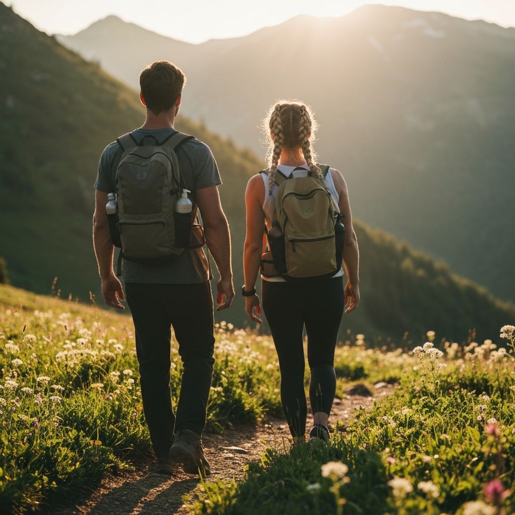 People hiking together