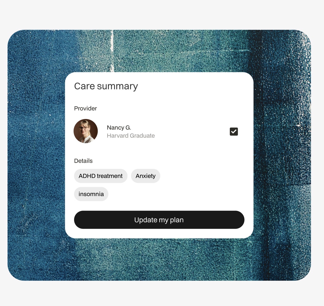 Calming blue abstract background